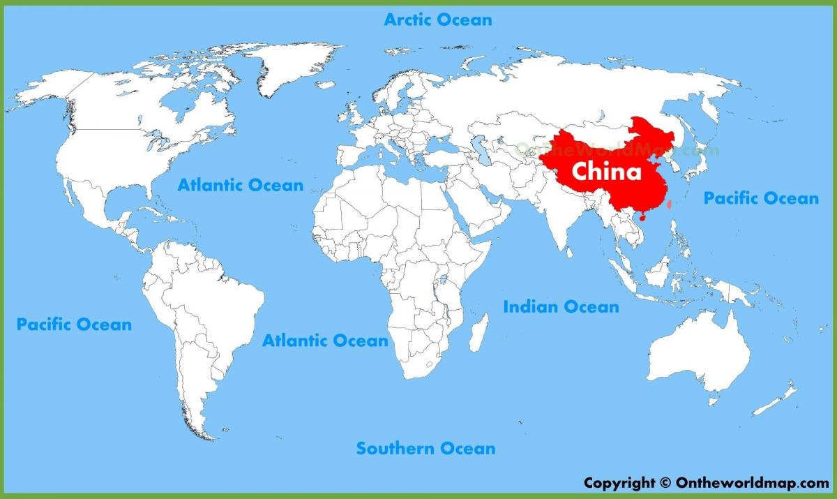 Хятад улс нь дэлхийн газрын зураг