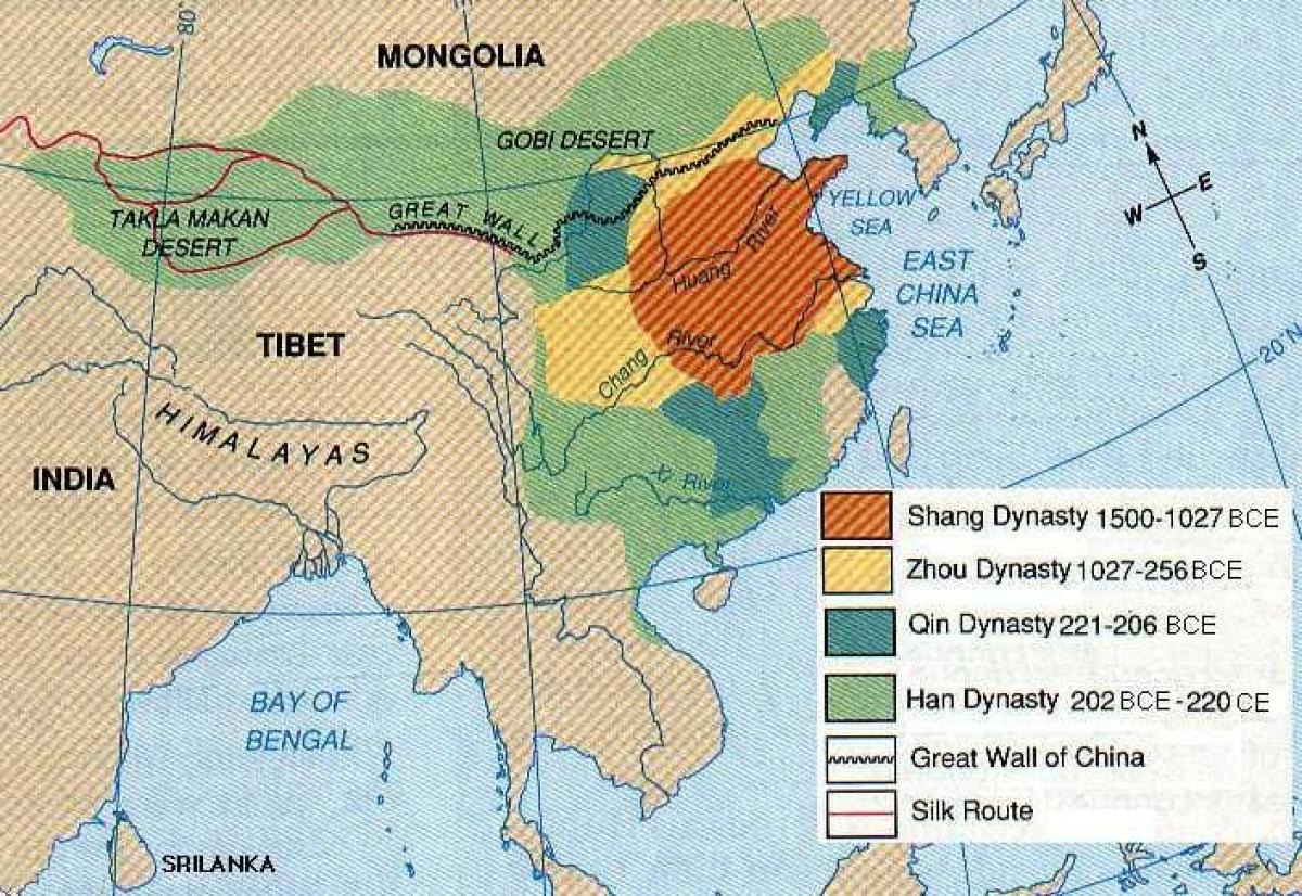 эртний Хятадын газар зүй газрын зураг