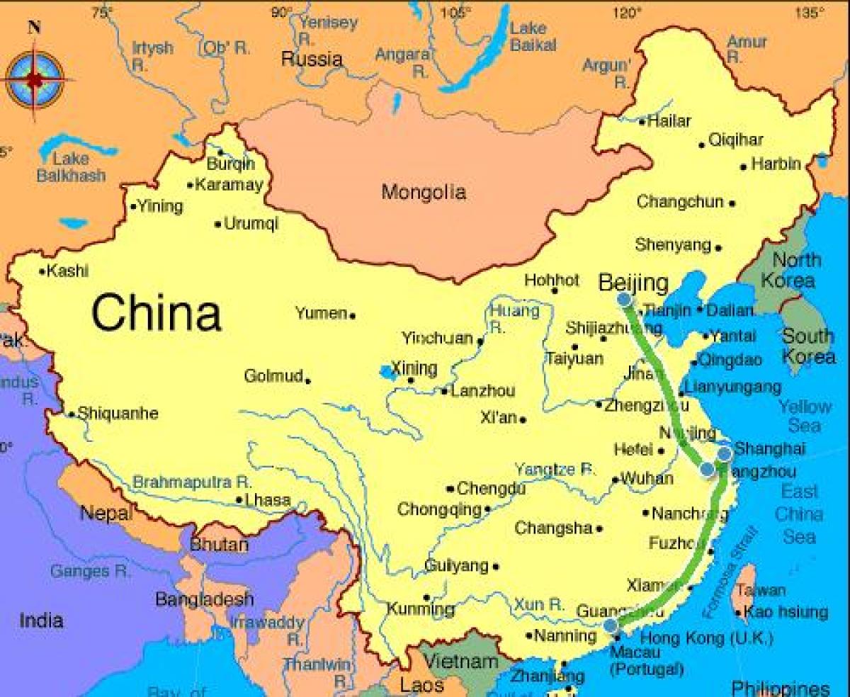 Хятадын эх газрын зураг