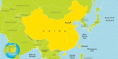 Хятад улсын газрын зураг