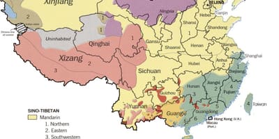 Хэлний газрын зураг нь Хятадын