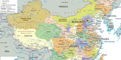 Улс төрийн Хятадын газрын зураг
