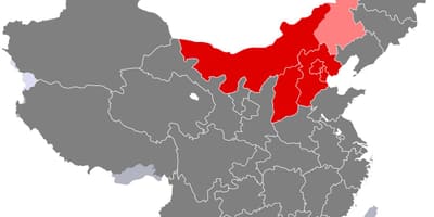 Газрын зураг, хойд Хятад